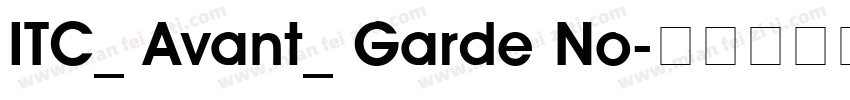 ITC_ Avant_ Garde No字体转换